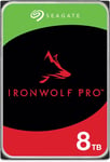 IronWolf Pro, 8 to, Disque Dur d'entreprise Interne NAS HDD - CMR, 3,5"", SATA 6 Gbits/s, 7 200 TR/Min, 256 Mo de mémoire Cache, Rescue Services (ST8000NT001)