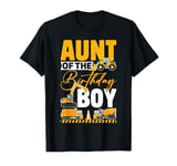 Aunt Of The Birthday Boy Spider Web Matching Family Party T-Shirt