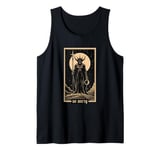 No Mercy Tarot Card Baphomet Satan Goth Tank Top