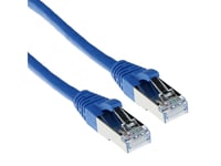 Act Blue 15 Meter Lszh Sftp Cat6a Patch Cable Snagless With Rj45 Connectors. Cat6a S/Ftp Lszh Sng Bu 15.00M (Fb7615)