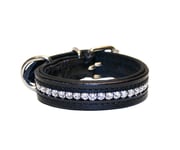 Halsband Med Swarovski Kristaller 25cm Svart