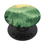 Green Mountain Pop Mount Socket Art Work Tree Woods PopSockets Adhesive PopGrip