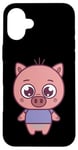 Coque pour iPhone 16 Plus Cute Piglet - Baby Pig - Classic