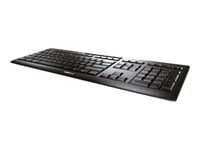 Cherry Stream Keyboard Wireless - Tastatur - Trådløs - 2.4 Ghz - Belgisk - Tastsvitsj: Cherry Sx - Svart