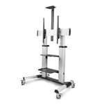 StarTech.com Rolling TV Cart/Stand On Wheels For 60-100inch Flat Scree