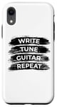 Coque pour iPhone XR Write Tune Guitar Repeat Guitar Lover Instrument de musique