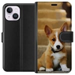 Apple iPhone 14 Plus Svart Plånboksfodral Liten Hund