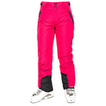 DLX Sena, Raspberry, L, Waterproof Ski Trousers with Side Ventilation, Ankle Zips & Removable Braces for Women, Large, Pink