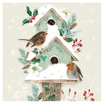 The Almanac Gallery Pack of 8 Charity Christmas Cards - 'Robin's House' - 8 Cards of 1 Design