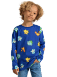 Lindesx Kids' Organic Cotton Pokemon Long Sleeve Top, Blue/Multi