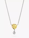 Eclectica Pre-Loved Swarovski Crystals Drop Pendant Necklace