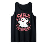 Cheer for the Cure Breast Cancer Awareness Ghost Pink Ribbon Tank Top