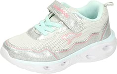 KangaROOS Unisex K-sl Sparklite EV Sneaker, Vapor Grey Mint, 2.5 UK