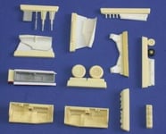 CMK 129-4196 - 1:48 JAS-39D Gripen Untercarriage pour Italeri Kit - Neuf