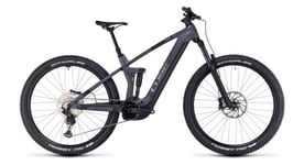 Vtt electrique tout suspendu cube stereo hybrid 140 hpc race 750 shimano deore xt 12v 750 wh 27 5   gris chrome 2024