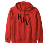 KJV King James Bible 1611 Christian Zip Hoodie