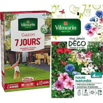 Vilmorin Gazon 7 Jours Boite 250 g, Vert & 5862942 Fleur parfumée, Multicolore, 90 x 2 x 160 cm