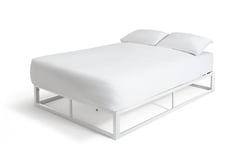 Argos Home Platform Small Double Metal Bed Frame - White