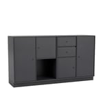 Montana - Couple Sideboard, Plinth H7 cm - Anthracite - Sideboards - designer_peter_j_lassen - Svart - MDF