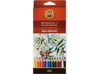 Koh-I-Noor Watercolor Pencils 12 Colors Mondeluz (Wikr-057593)