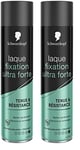 Schwarzkopf - Laque Cheveux - Fixation Ultra-Forte - Tenue & Resistance - Tenue 48H - Sèche Rapidement - S’élimine au Brossage - 400 ml (Lot de 2)