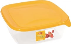 Curver Food Container "Fresh&Amp Go" Square 1.7L /Yellow/ Transparent