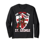 For England and Saint George Knight Dragon Shield UK British Long Sleeve T-Shirt