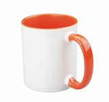 Craftelier - Tasse en céramique avec poignée pour sublimation - Résultats permanents | Passe au lave-vaisselle et au micro-ondes | Capacité : 350 ml - Dimensions : 8 x 9,5 cm | Couleur blanche avec