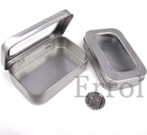 2 x Altoid Size Tins. 50ml Hinged Window Lid 3¾" x 2⅜" x ⅞" (96mm x 60mm x 21mm)