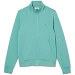 Sweat-shirt Lacoste  SWEATSHIRT ZIPPÉ UNI VERT À COL MONTANT