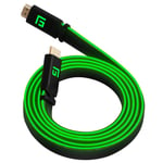 Floating Grip High Speed LED HDMI Kabel - 8K - Grøn - 3 m