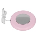 Kahvikupinlämmitin 10W DC5V Mukinlämmitin USB 55°C Vakiolämpötila Energiansäästö Virta Teelämmitin Office Pink