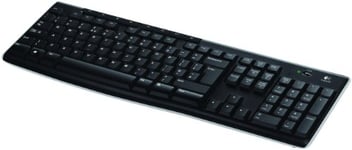 Logitech K270 Wireless Keyboard for Windows, QWERTY US International Layout - Black