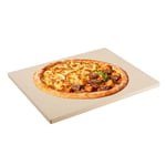 ASelected Pierre à pizza rectangulaire en cordiérite résistante à la chaleur - 30 x 38 x 1,1 cm - Pour four, barbecue ou barbecue à gaz