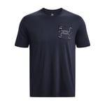 Men's T-Shirt Under Armour Elevated Core Pocket Short Sleeve in Blue