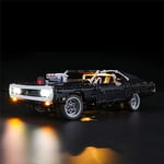 Lommer LED Light Kit for Lego 42111 Technic Fast & Furious Doms Dodge Charger Racing Car, Luxury Version Lighting Kit for Lego 42111 (Not Include Lego Model)