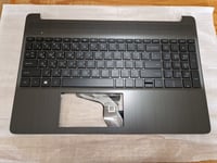 HP 15S-EQ 15S-FQ L68123-171 L63577-171 Arabic English Keyboard Layout Palmrest