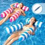 Lot de 2 Bouee Piscine Adulte Matelas Piscine Gonflable Jeux Piscine Hamac Gonflable Piscine Fauteuil Gonflable Piscine Flotteur Piscine Frite