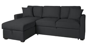 Habitat Reagan Left Hand Corner Chaise Sofa Bed - Charcoal