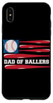 iPhone XS Max Dad of Ballers American Flag Funny Baseball Papa Fathers Day Case