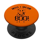 Halloween, amoureux des vaches, Ghost Moo I Mean Boo PopSockets PopGrip Interchangeable