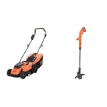 BLACK+DECKER Tondeuse - 18V - 33 cm - Jardin Jusqu'à 350 m² - Fonction Mulching & STC1840EPC-QW Coupe-Bordures sans Fil - 1 Batterie, 18V - A6485-XJ Lot Reflex 3 bobines