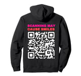 Funny QR Scan Code Humor Hidden message sarcastic Troll Pullover Hoodie