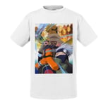 T-Shirt Enfant Naruto Uzumaki Kakashi Minato Ninja Manga