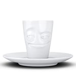 FIFTYEIGHT PRODUCTS Mug à expresso avec anse en porcelaine (80 ml), blanc, fabriqué en Allemagne