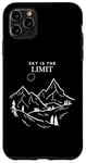 Coque pour iPhone 11 Pro Max Le ciel est la limite, la grandeur du mont