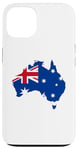 iPhone 13 Australia Down Under Classic Australian Flag Map Gift Case