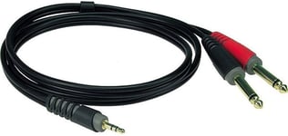 Klotz Y-kabel Stereo Minijack - X2 Jack 2 meter MiniJack - 2x Jack