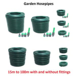 Reel Reinforced Garden Hose Pipes With & Without Hosepipe Fittings For Watering