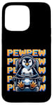 iPhone 15 Pro Max Cute Gaming Penguin Pew Video Game Graphic Men Kids Women Case